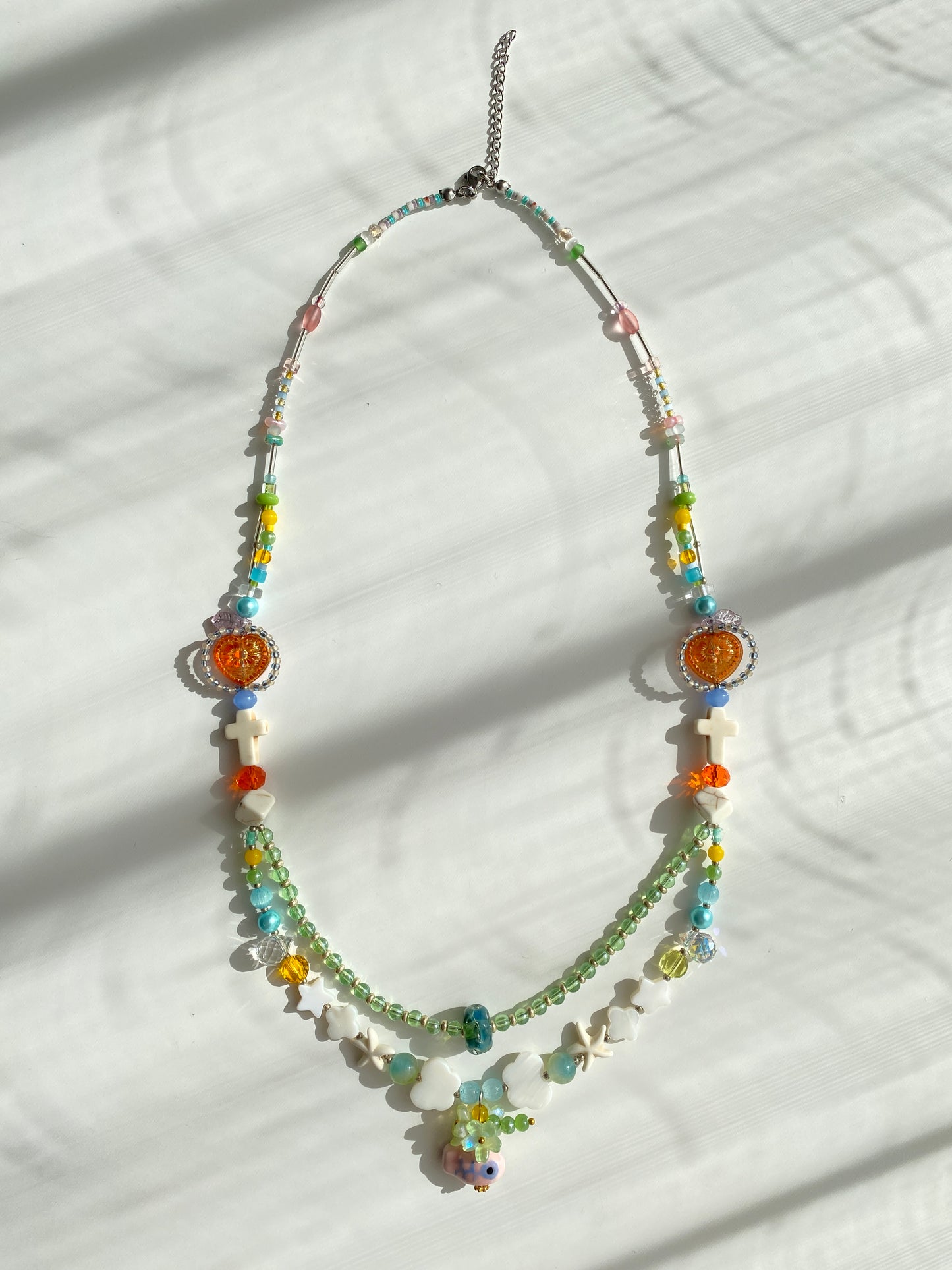 Colorful Duckling Long Necklace