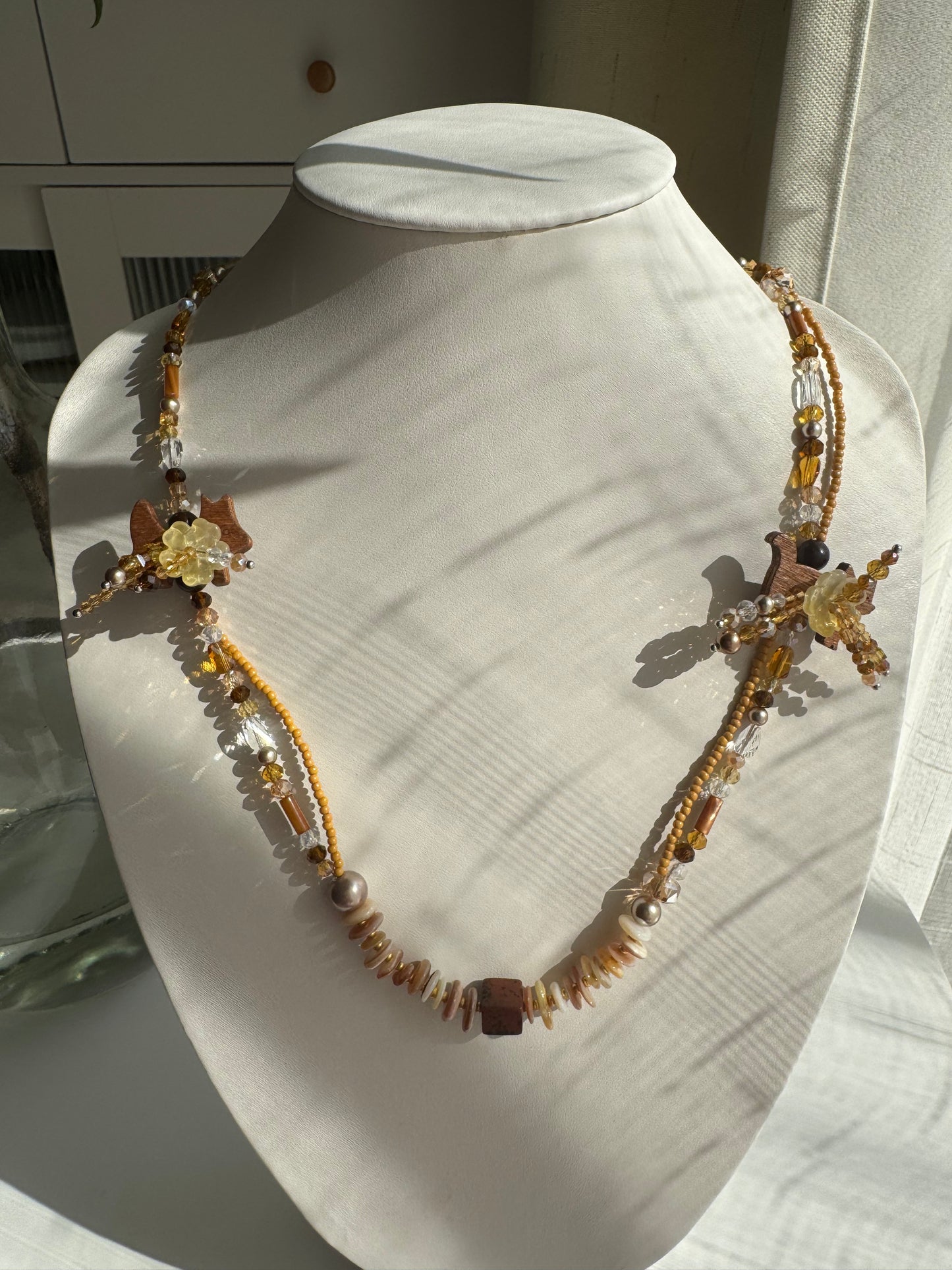 Cat and Dog Double Full-length Sweater Chain