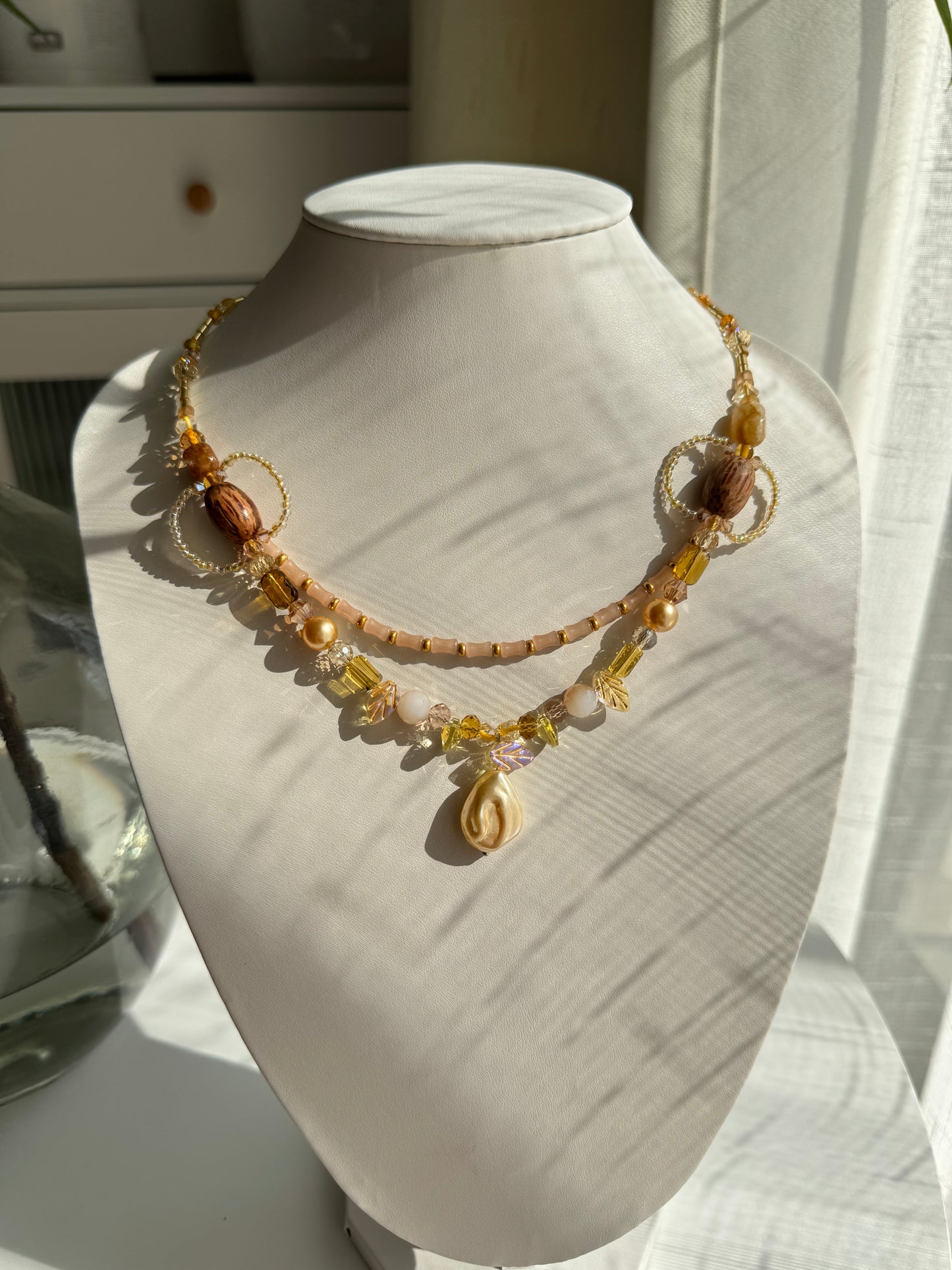 Double-layer Baroque Heart Necklace