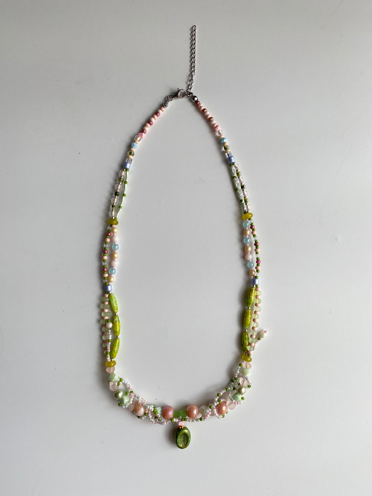 Vine Kiwi Pendant Necklace