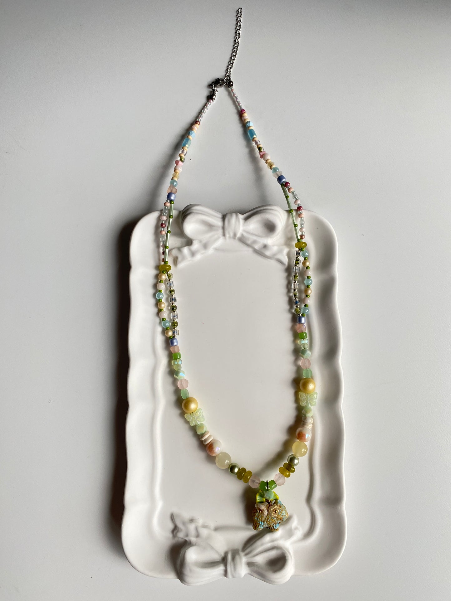 Adorable Puppy Paradise Mid-length Necklace