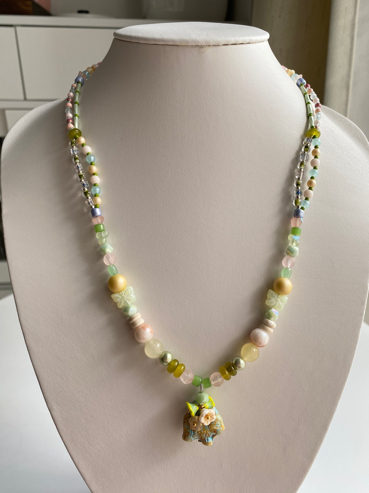 Adorable Puppy Paradise Mid-length Necklace