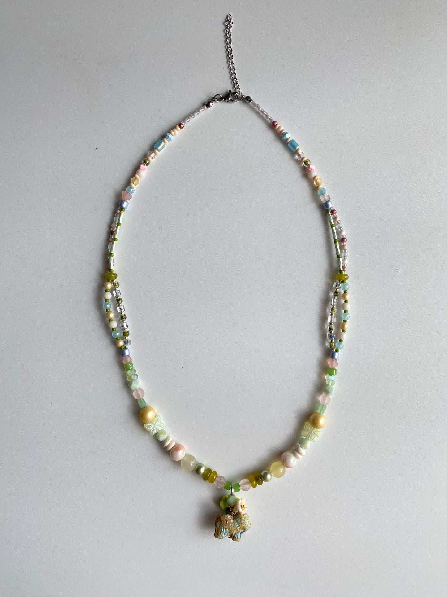 Adorable Puppy Paradise Mid-length Necklace