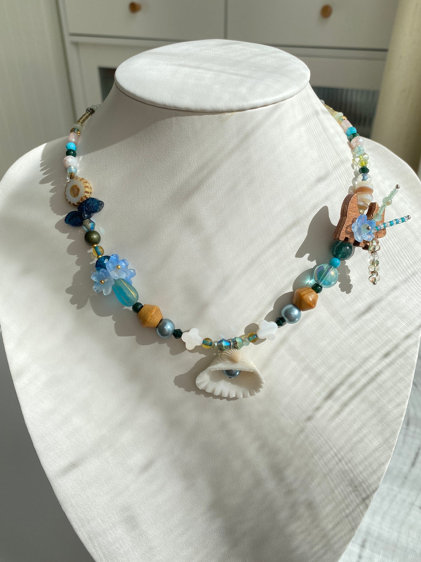 Coconut Shell, Puppy, Bouquet & Seashell Style Necklace
