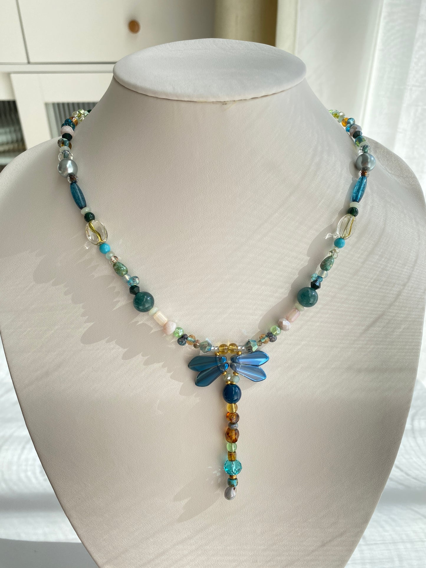 Playful Dragonfly Necklace