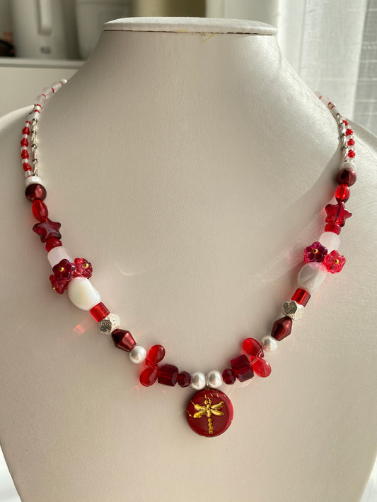 Festive Vibe Dragonfly Necklace