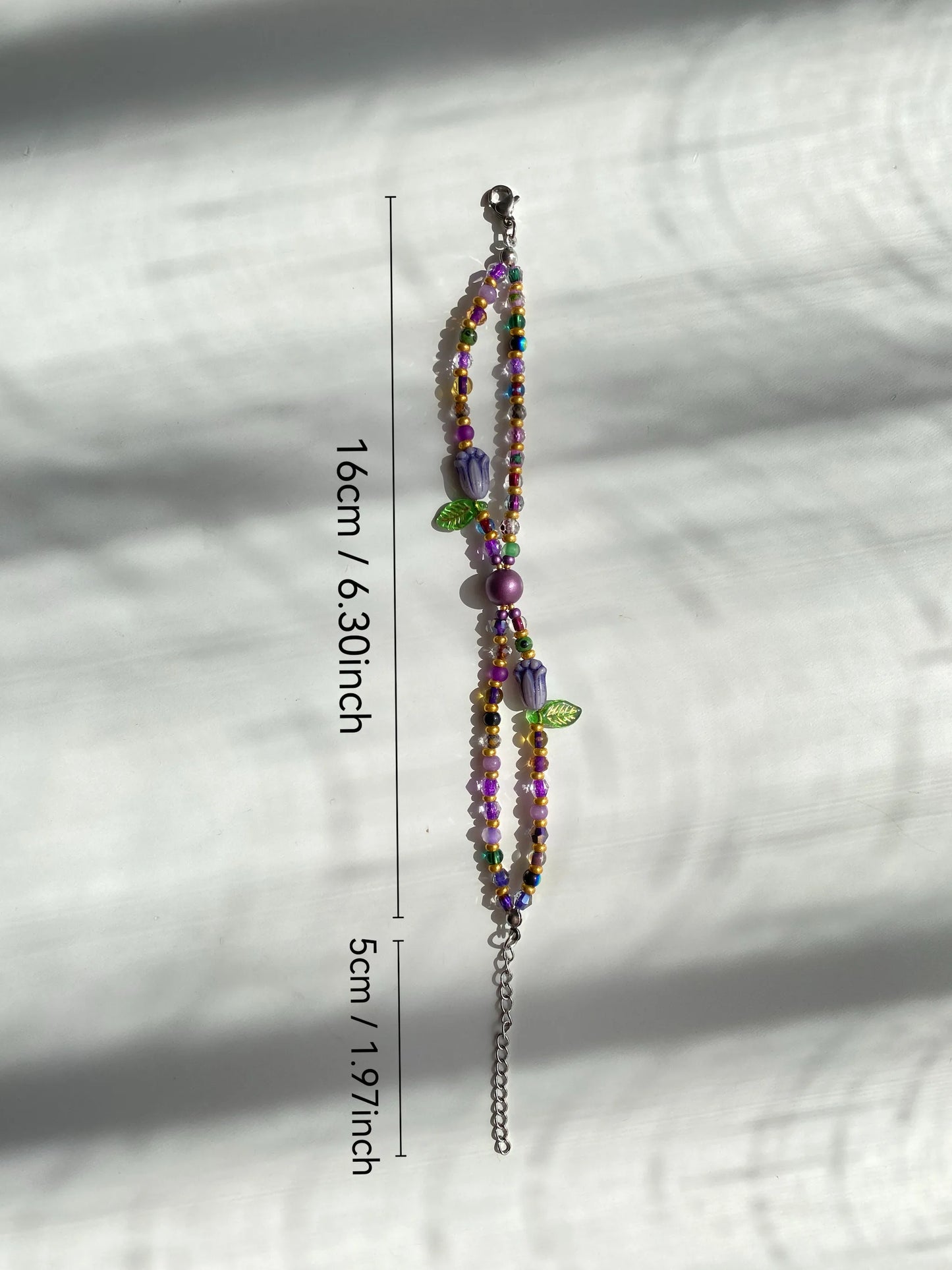 HuibenCraft 1-of-1 | Mystical Violet & Gold Octagram Bracelet