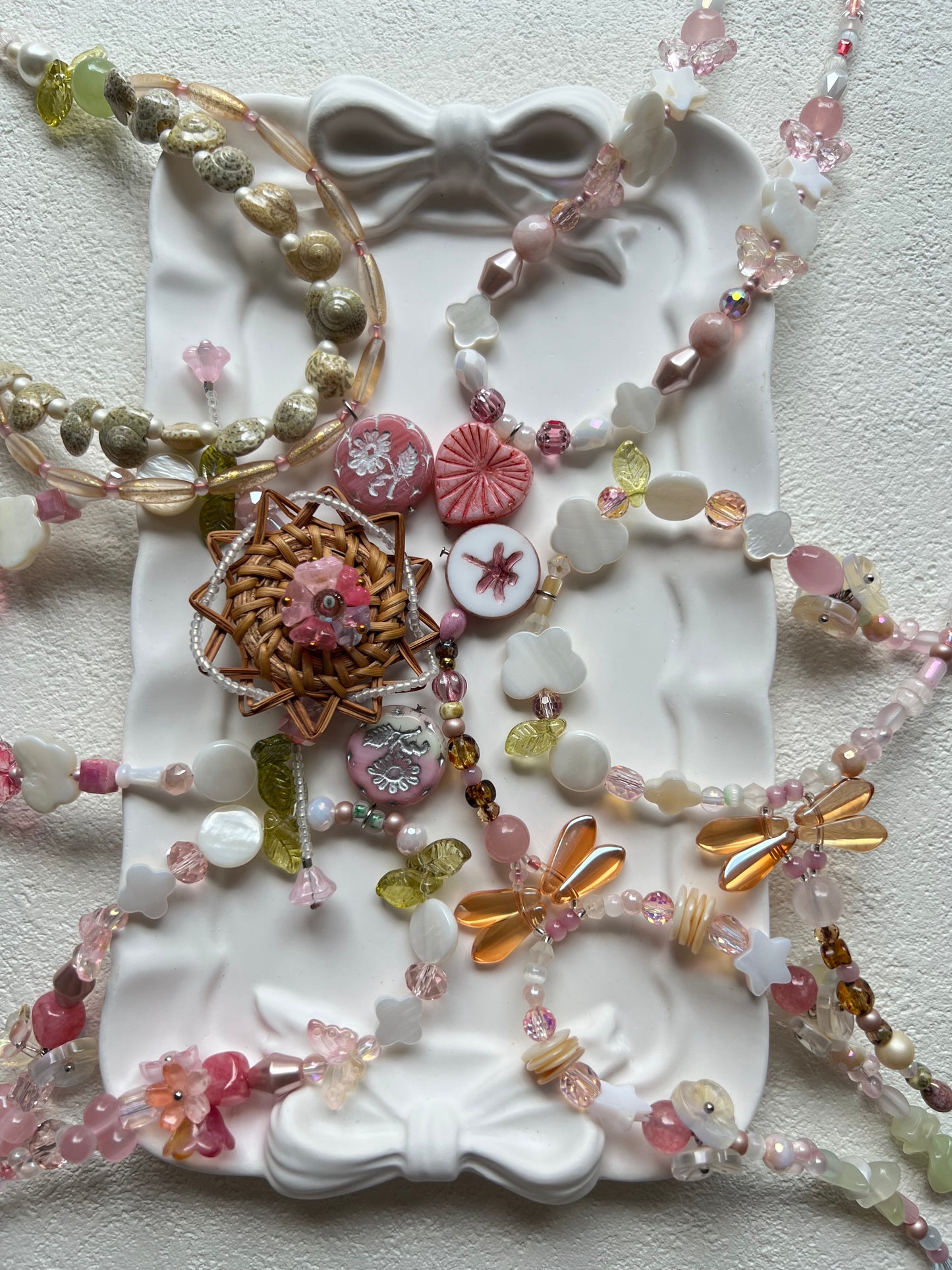 HuibenCraft 1-of-1 Pink Childhood Dream Beaded Necklace